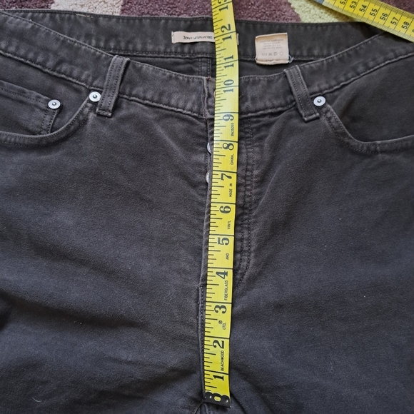 John Varvartos Pants Jeans Men's 36x35 Brown Button Fly Authentic Fit Cotton USA - Picture 8 of 11